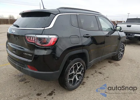 2025 Jeep Compass Limited 4X4 z USA, uszkodzony, nr VIN 3C4NJDCN6ST578238